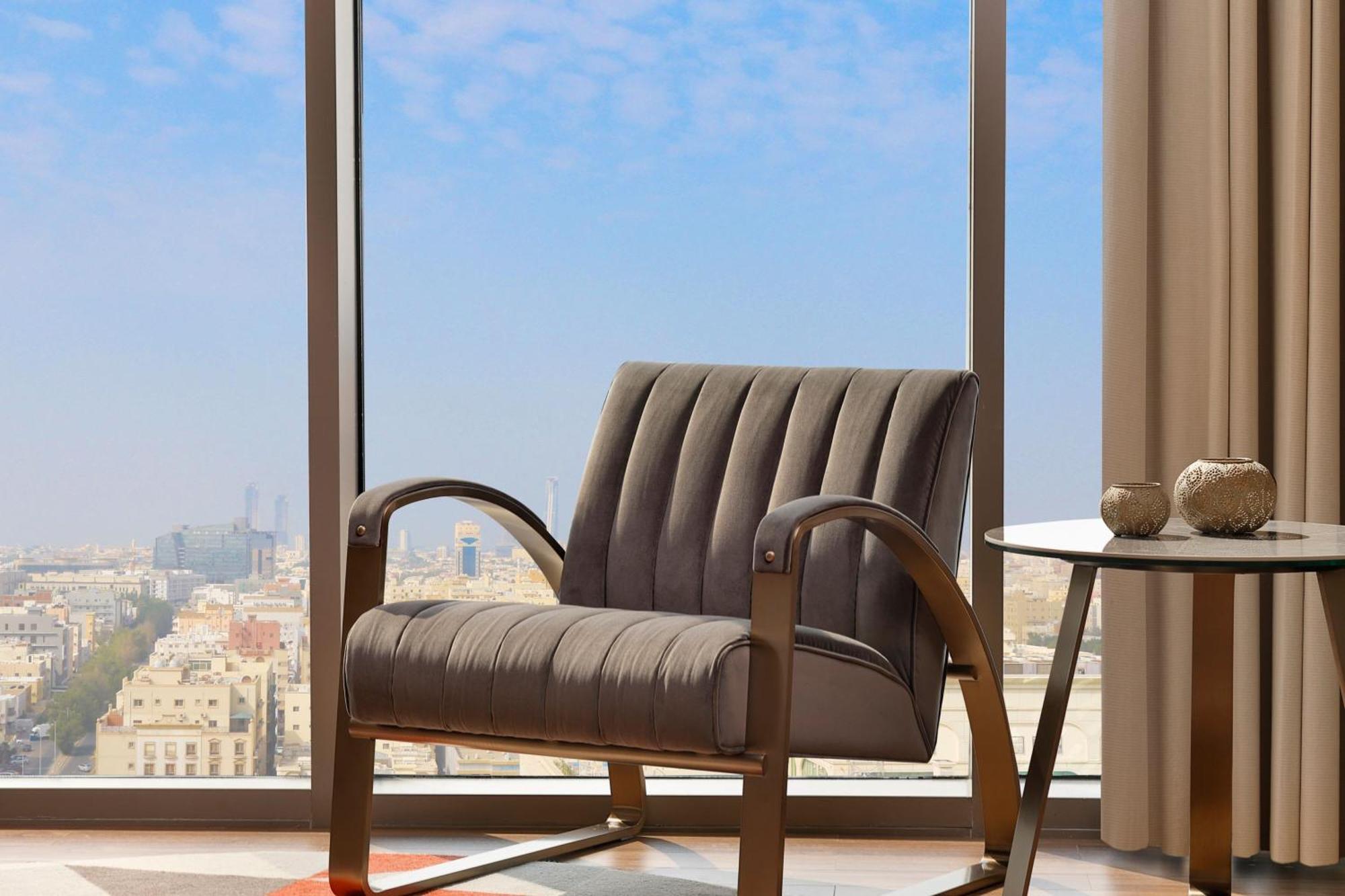 Jeddah Marriott Hotel Madinah Road Kültér fotó The 3D rendering of the interior of the apartment